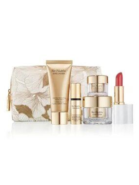 Beautiful Estee Lauder Cosmetic Bag with travel size items
